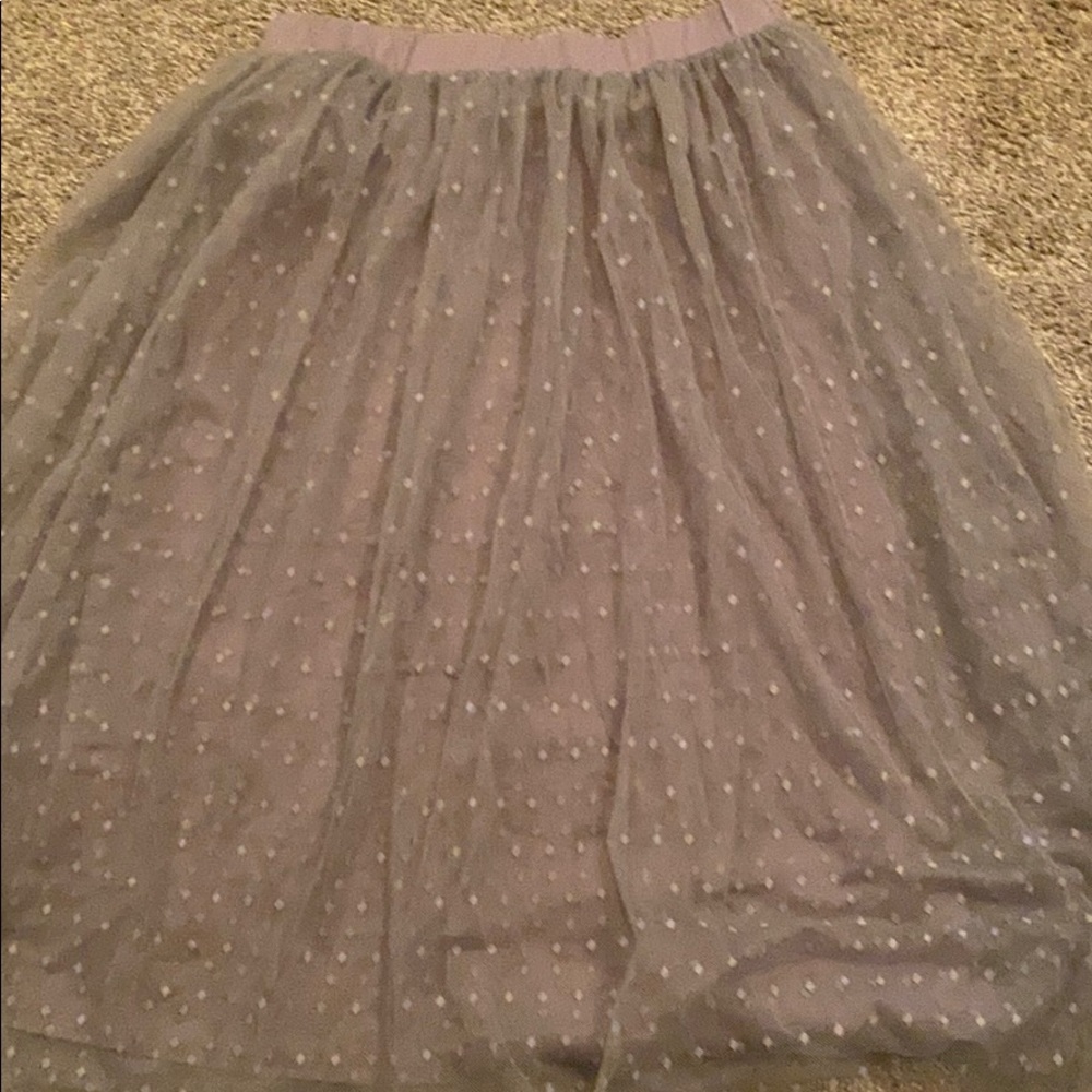 Grey Lace Skirt